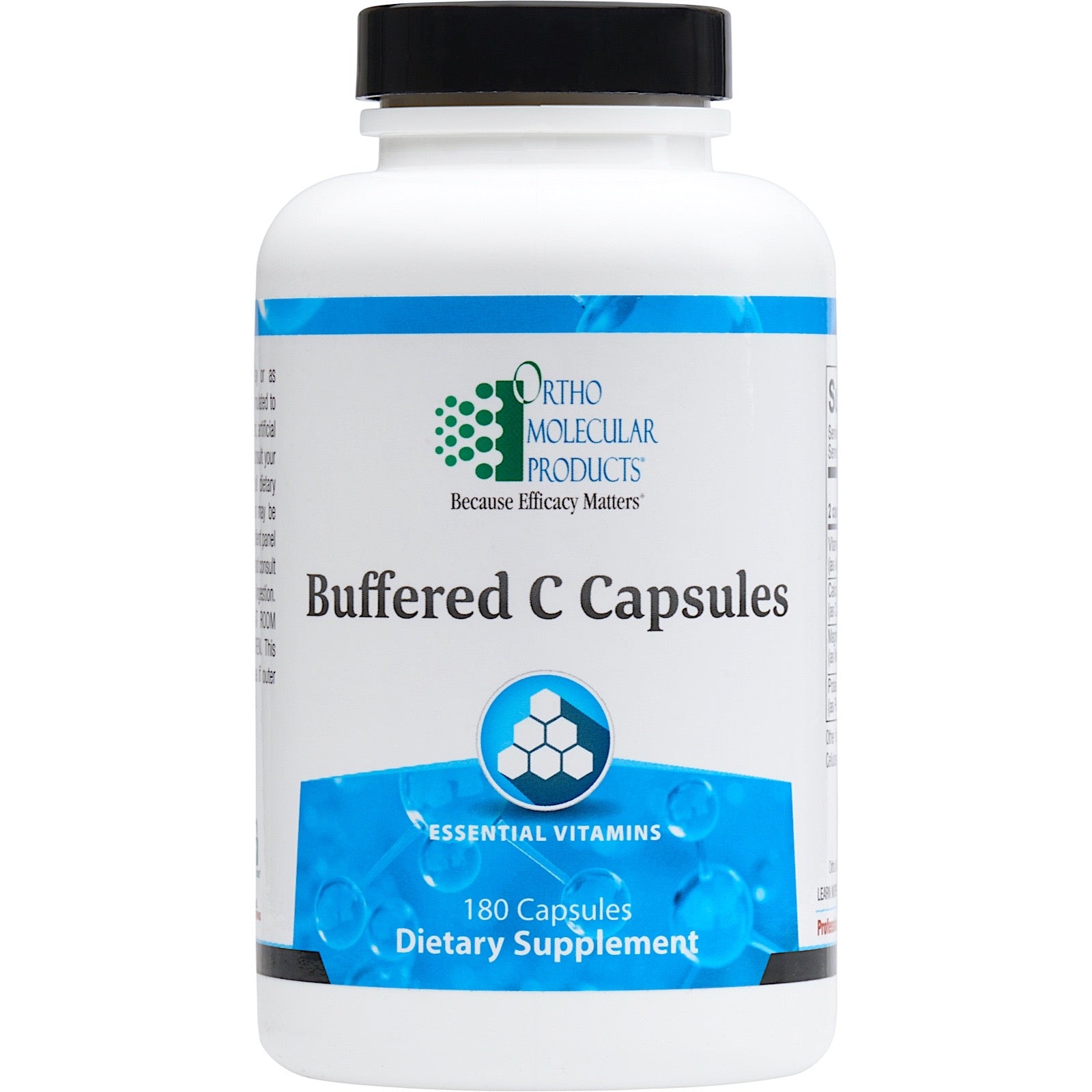 Ortho Molecular, Buffered C, 180 Capsules UPC 615033011123 | Hilife Vitamins